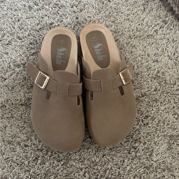 SHEIN Brown Buckle Mules - Picture 1 of 3